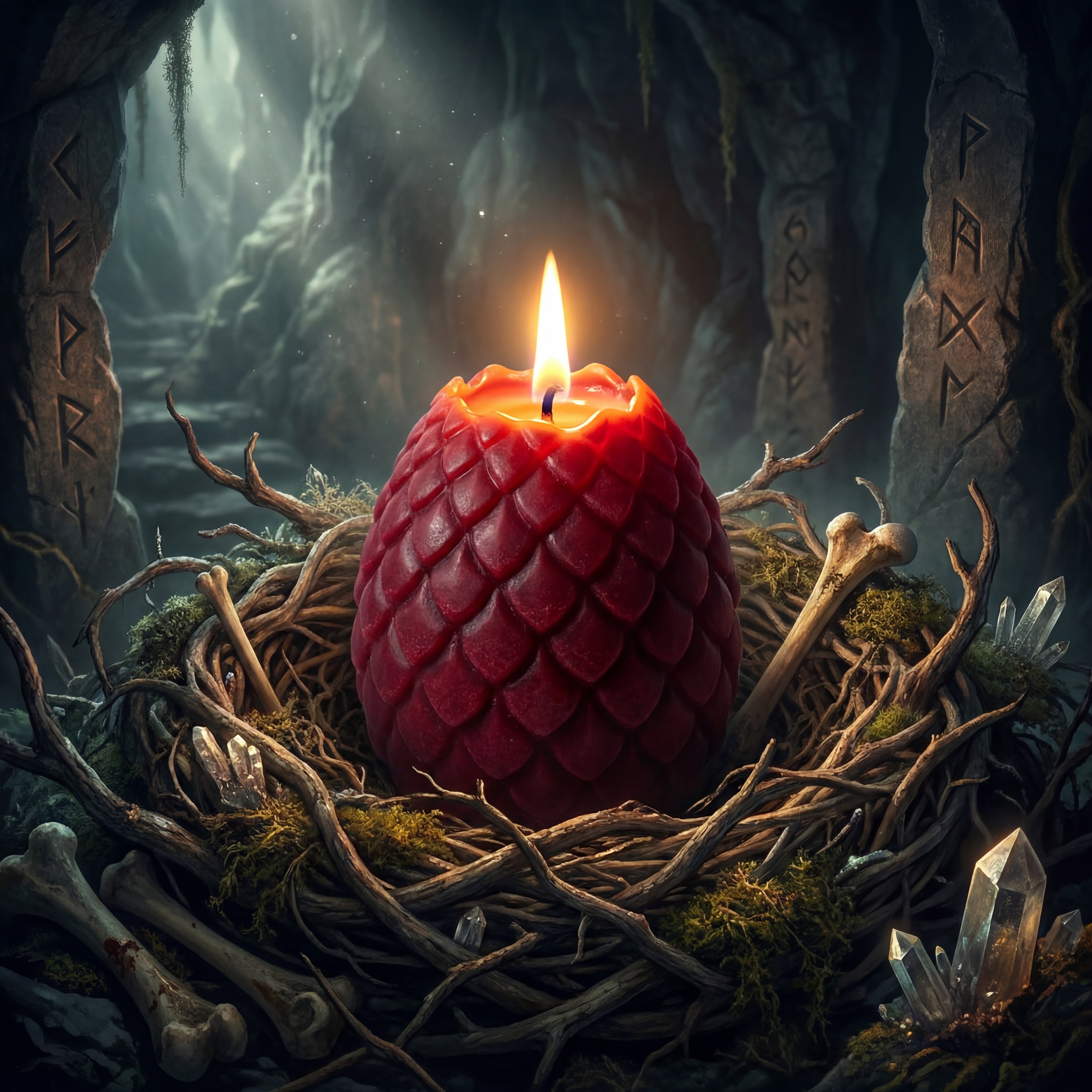 Dragon-Scale Pillar — Transformation & Strength